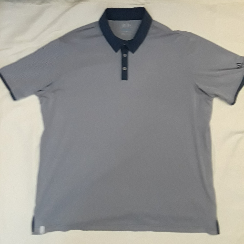 EUC - Men's Adidas ClimaCool Polo - XXL - Navy